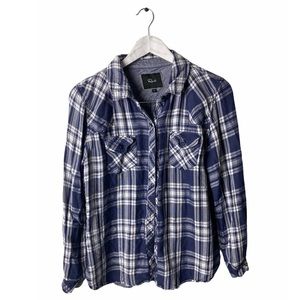 Rails Flannel Plaid button Up Shirt Large